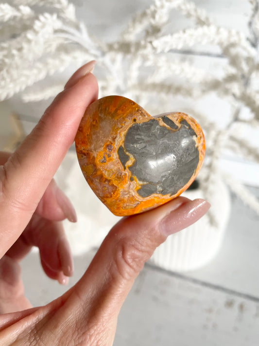 Bumble Bee Jasper Heart