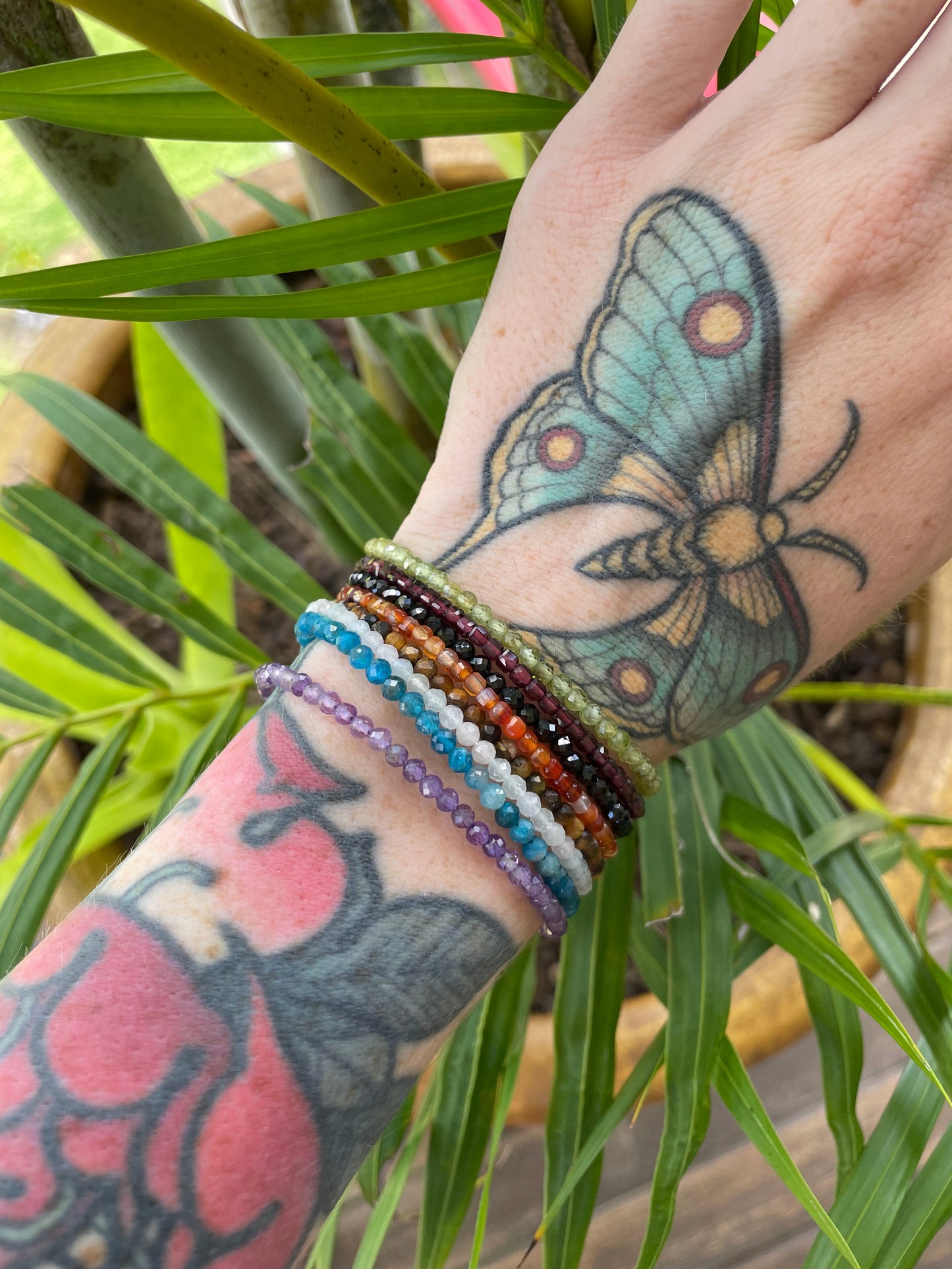 Faceted Garnet Bracelet ~ Goddess Energy