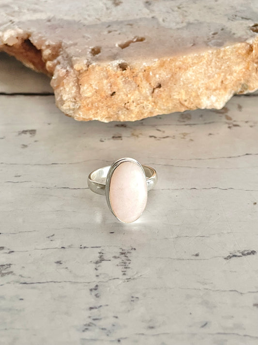 Pink Opal Ring ~ size 8