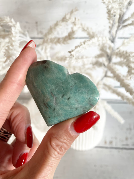 Amazonite Heart