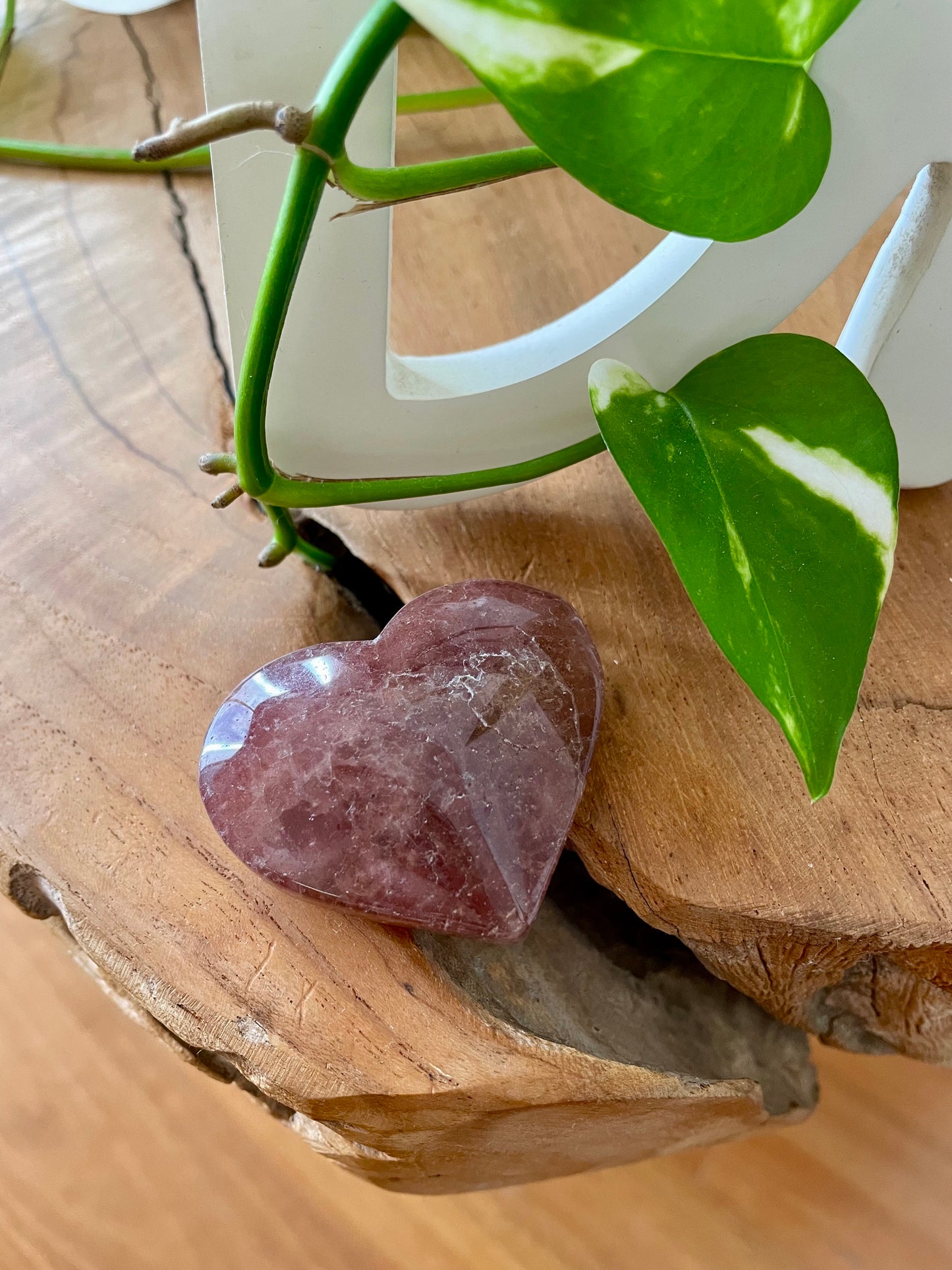 Strawberry Quartz Heart