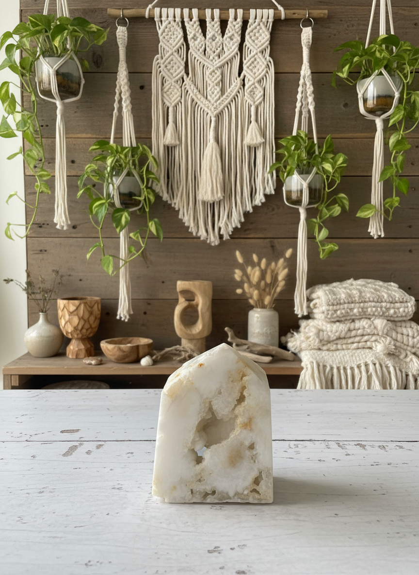 Moroccan Geode Quartz Point