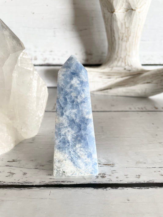 Blue Calcite Obelisk