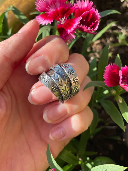 Bohemian Silver Fixed Ring