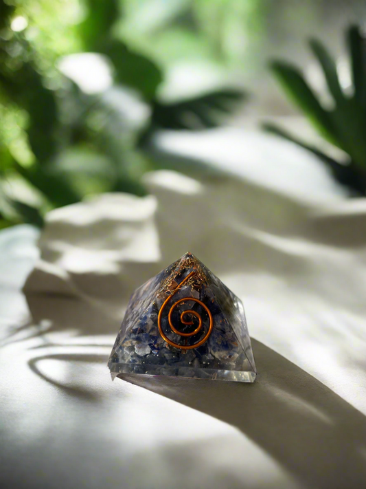 Sodalite Copper charged pyramid