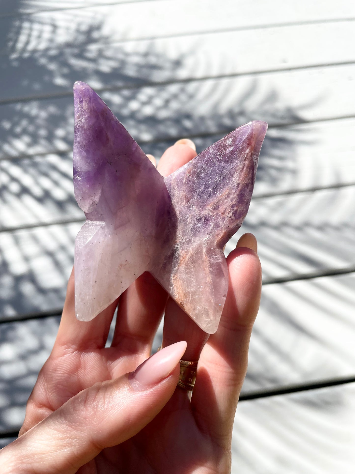 Chevron Dream Amethyst Butterfly