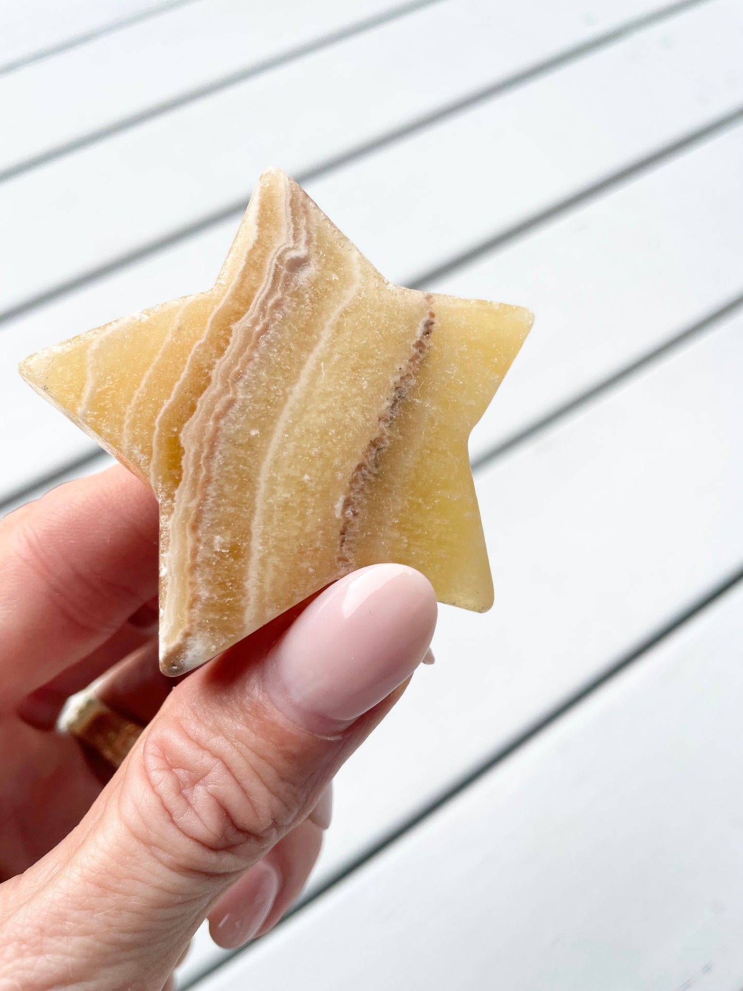 Orange Calcite Star