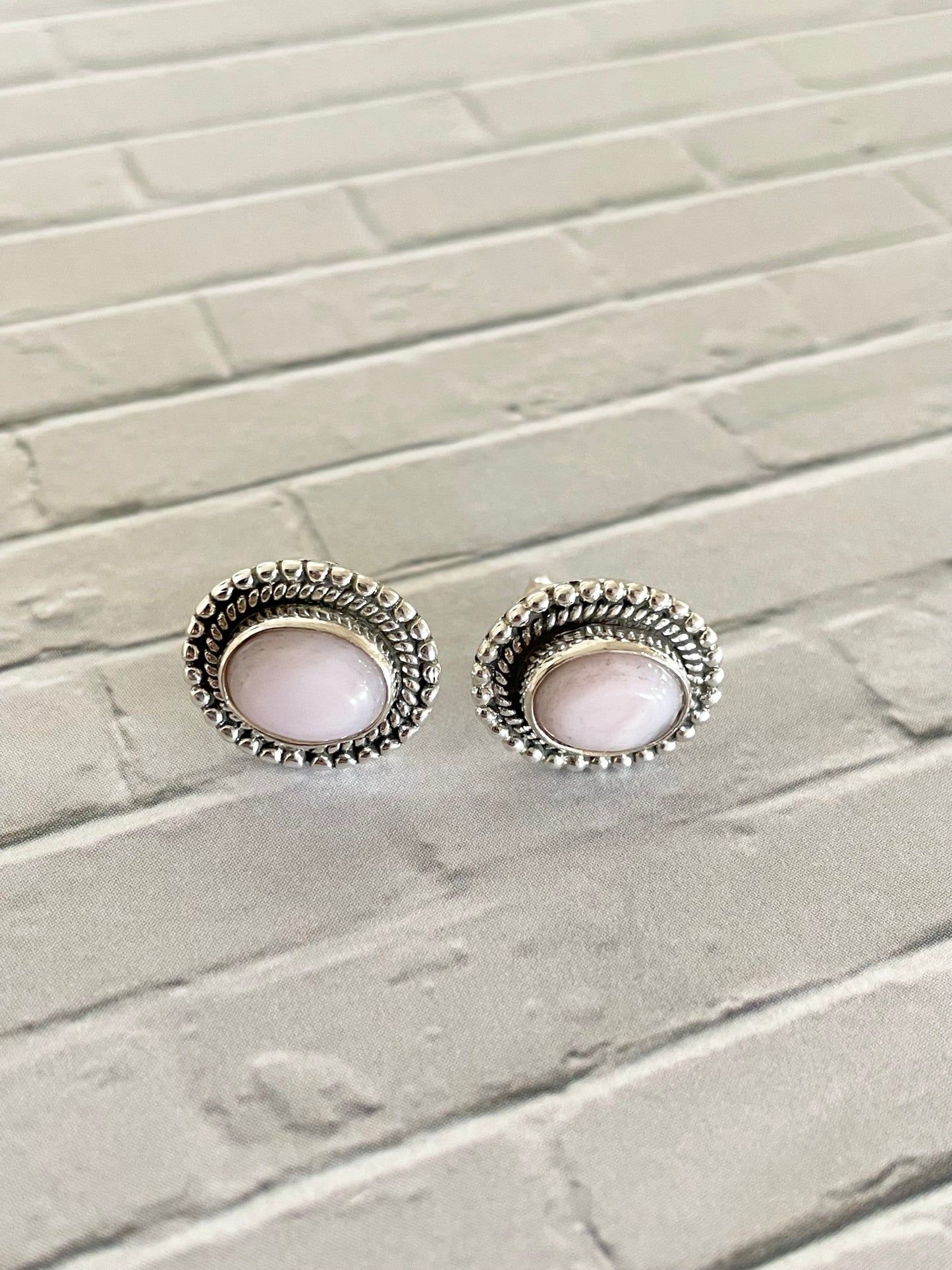 Pink Opal Studs