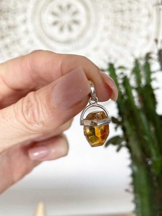 Cognac Citrine Pendant