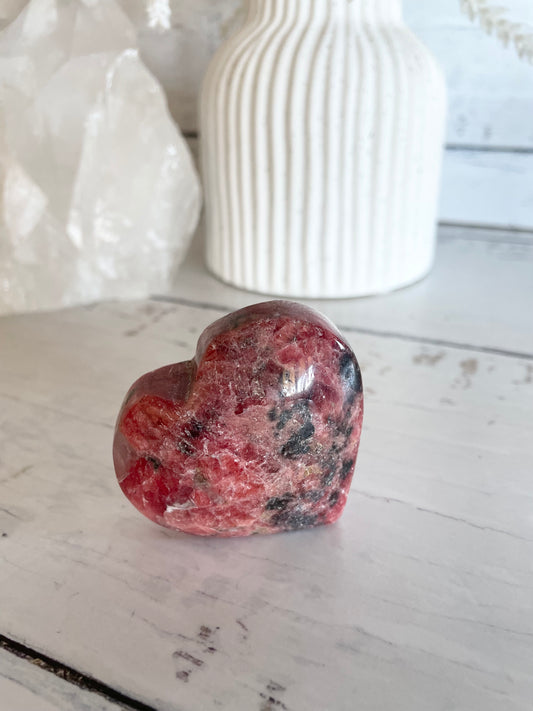 Rhodonite Heart