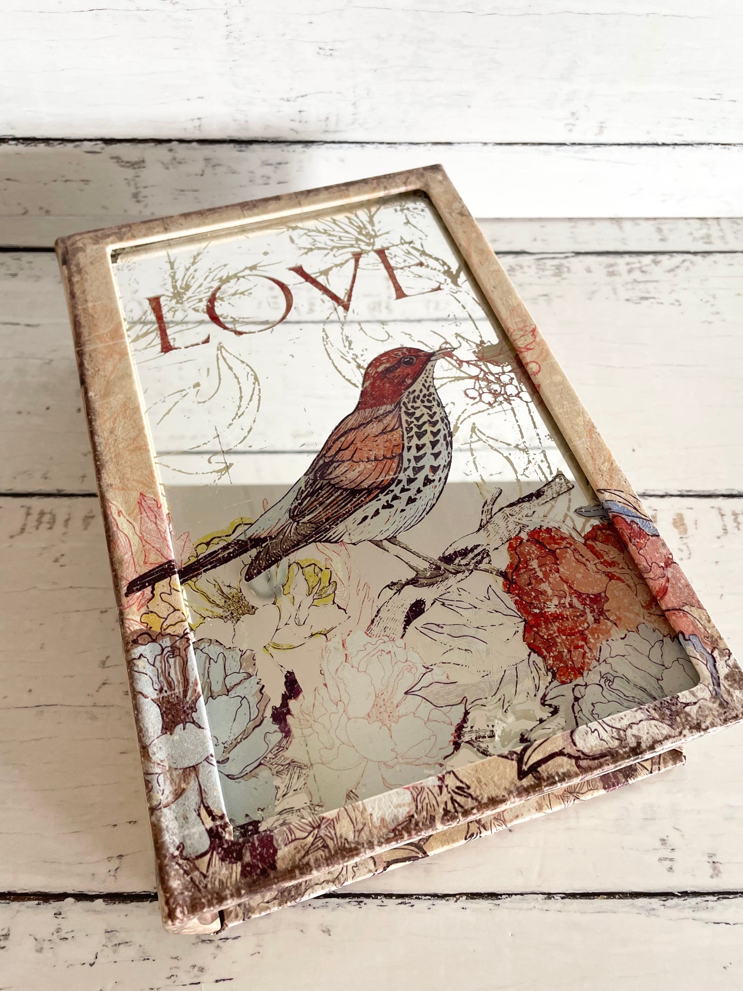 Book Case Jewellery/Trinket Box ~ Red Robin