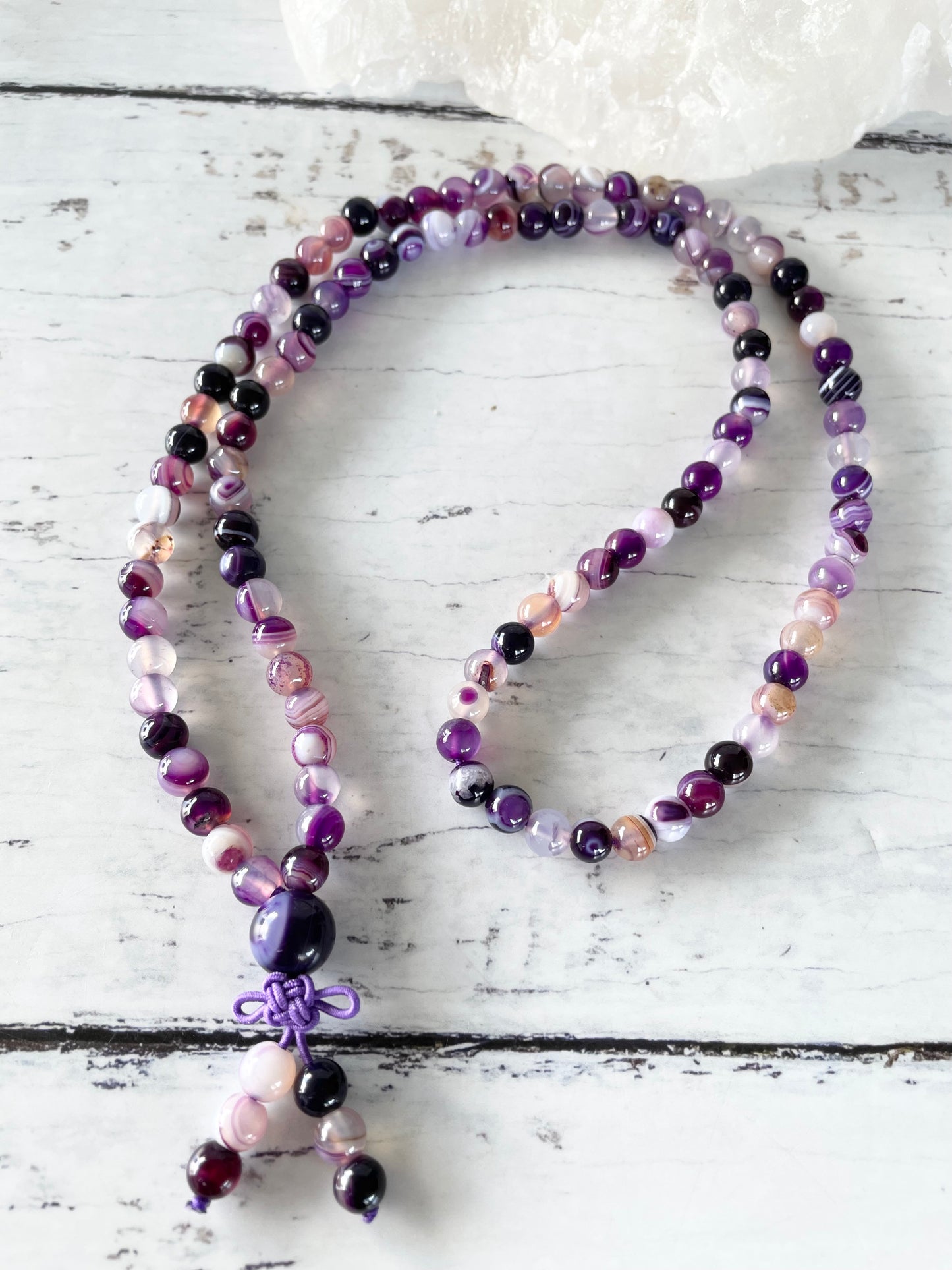 Purple Agate Malas