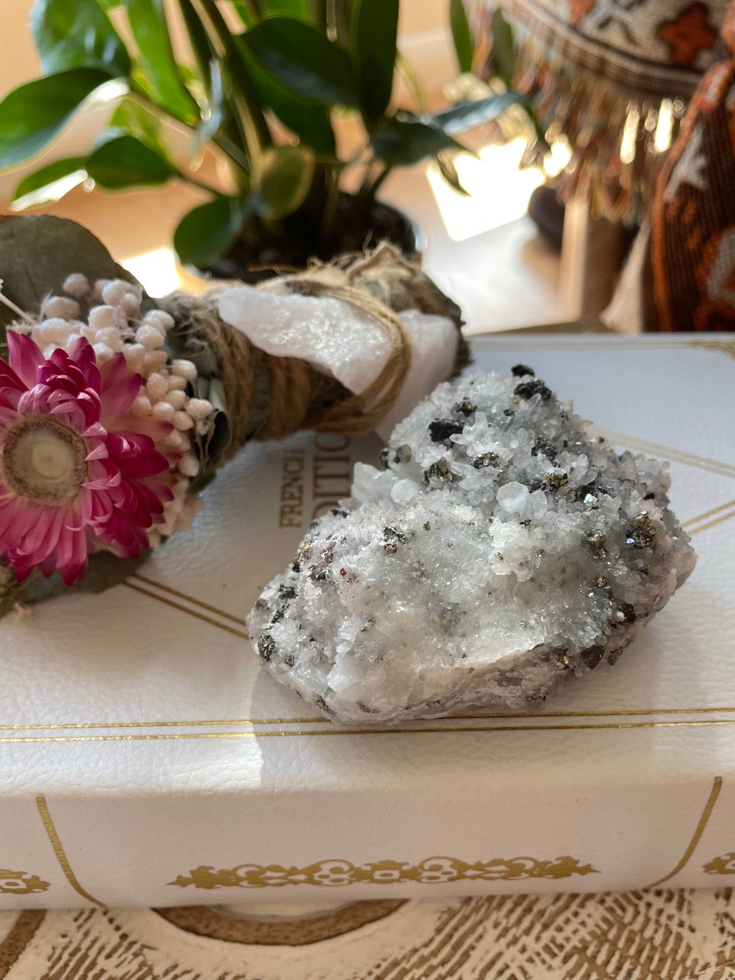 Quartz and Pyrite Cluster