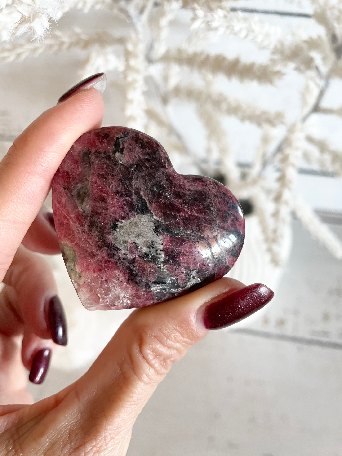 Rhodonite Heart