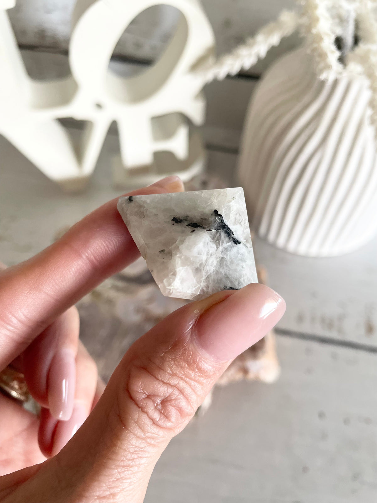 Rainbow Moonstone Pyramid