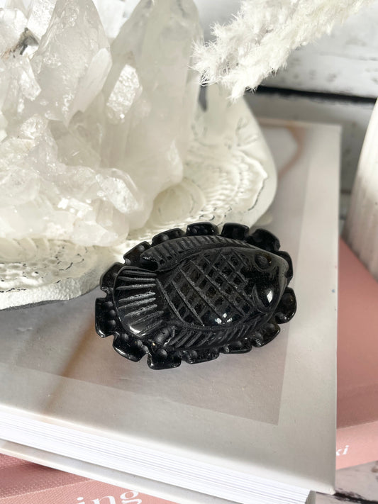 Black Obsidian Fish