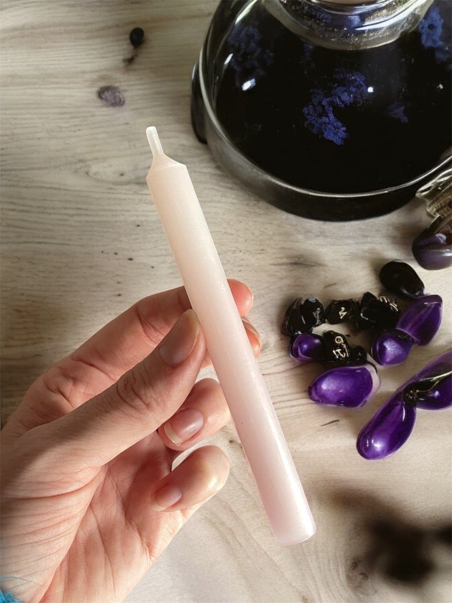 Wish/Manifest Candle Pastel Pink - Love and Romance
