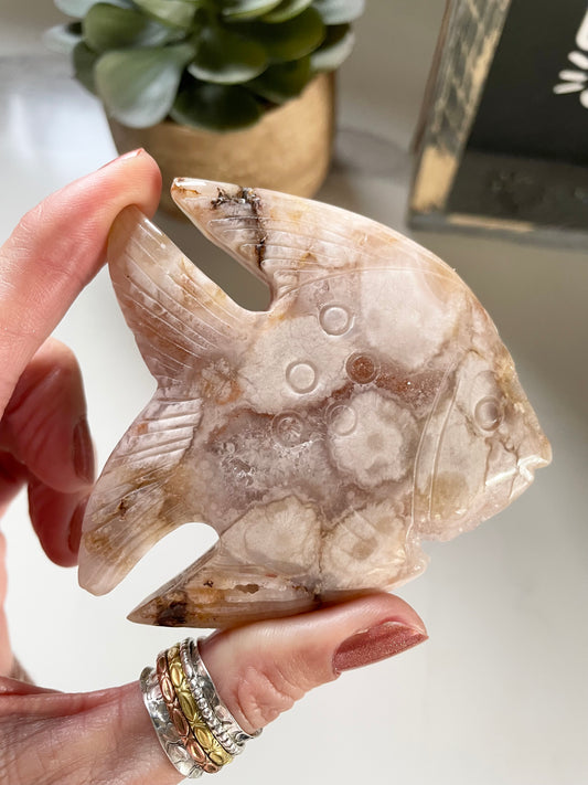 Flower Agate Angel Fish