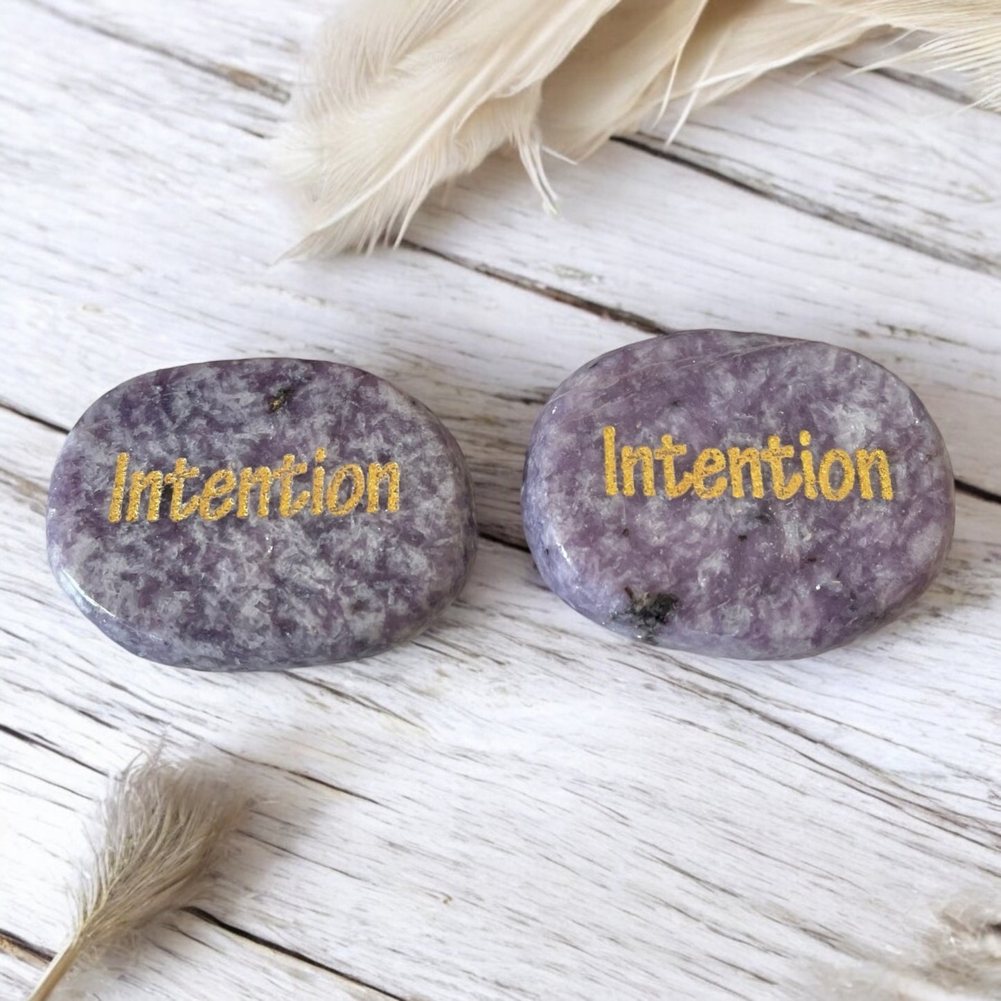 Lepidolite Thumb/Worry Stone - Intention