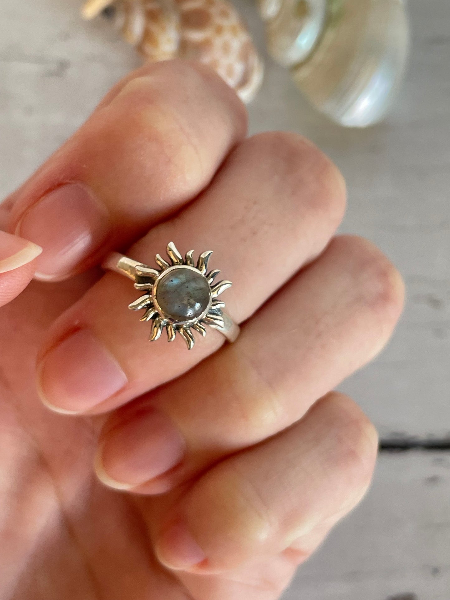 Labradorite Silver Ring