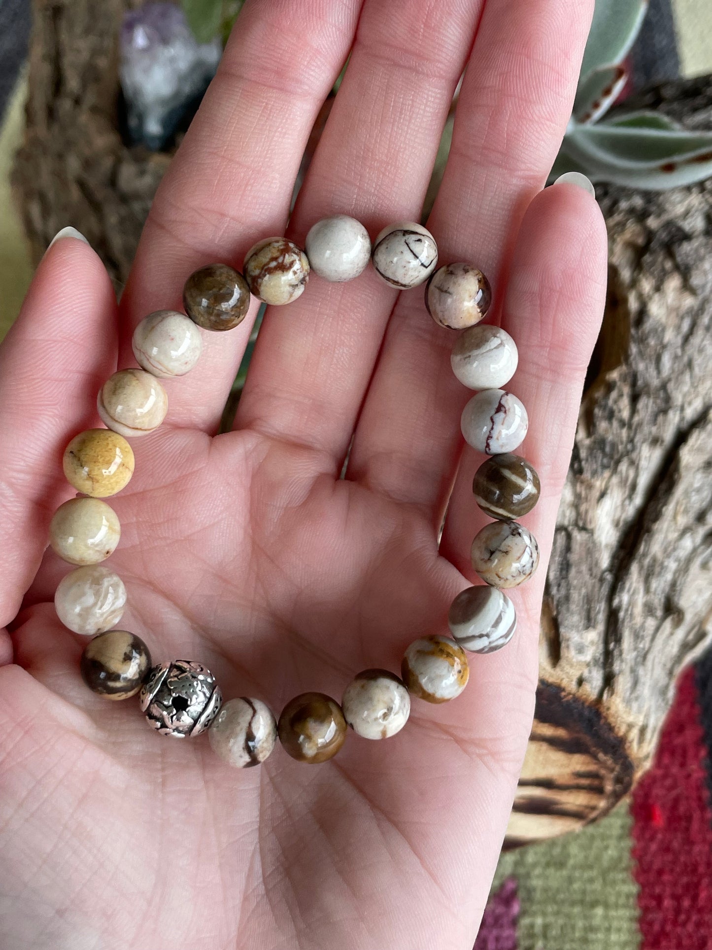 Australian Zebra Jasper Healing Bracelet ~ Initiative