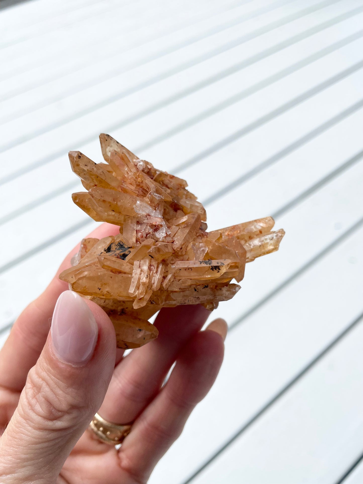 Tangerine Quartz Cluster