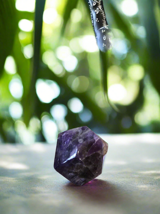 Chevron Amethyst Polished Freeform