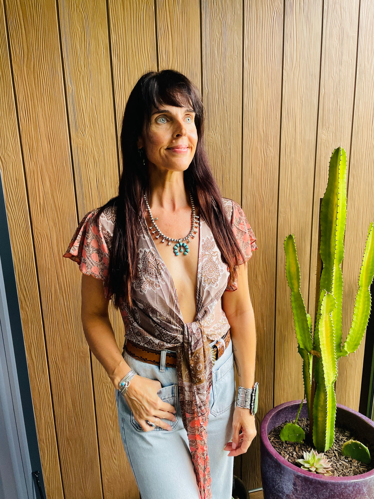 Sari short sleeve ruffle shirt