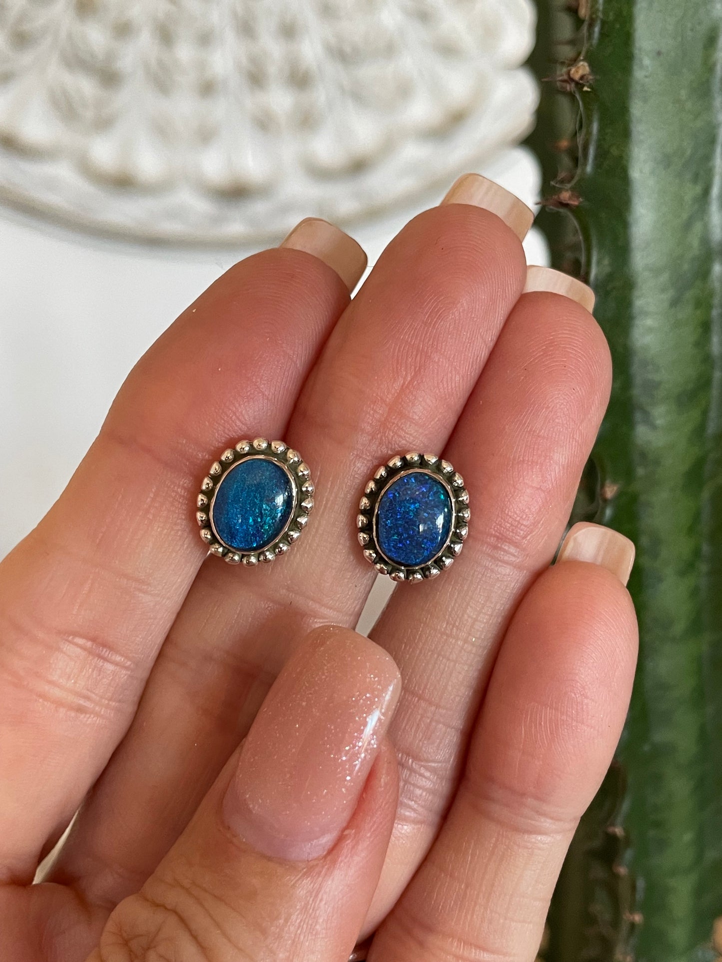 Australian Opal Studs