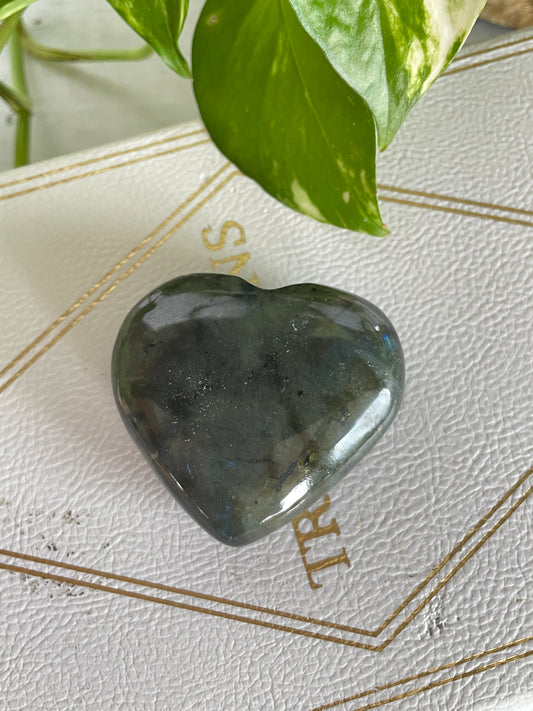 Labradorite Heart