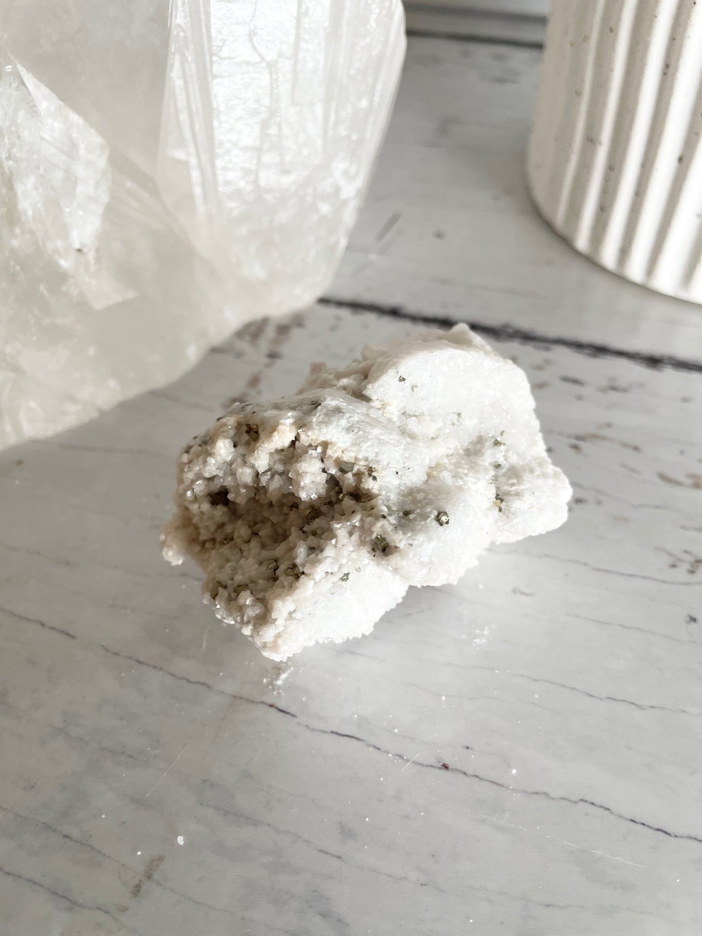 Quartz Pyrite Cluster