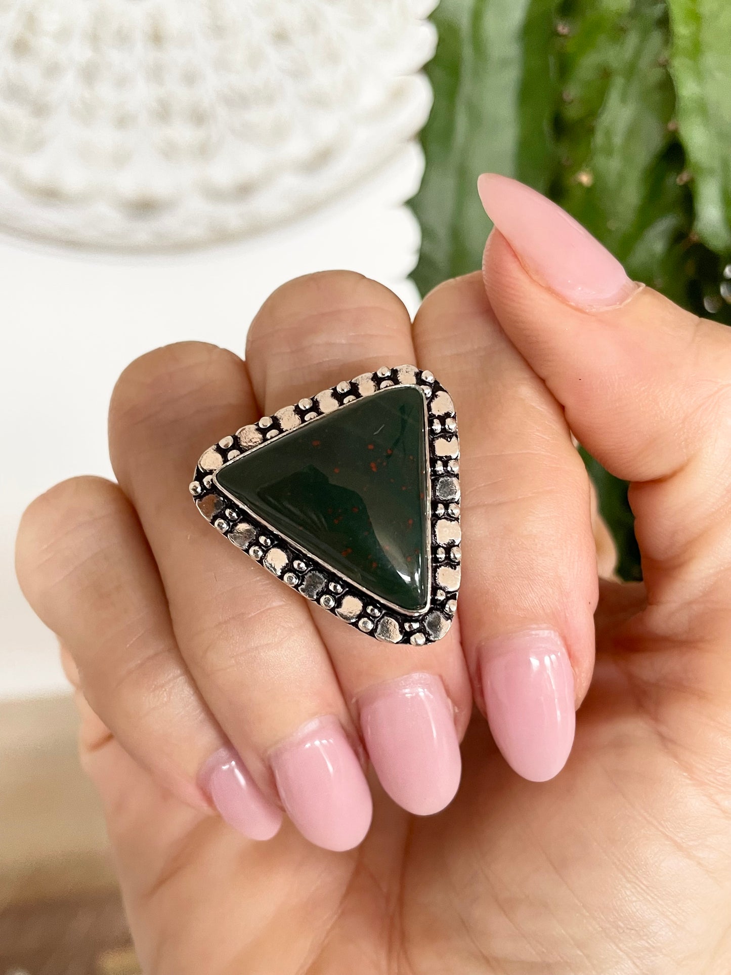 Bloodstone Ring  ~ size 9
