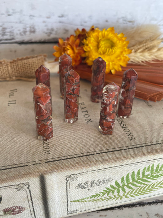 Intuitively Chosen ~ Red Jasper Mini Orgone Generator