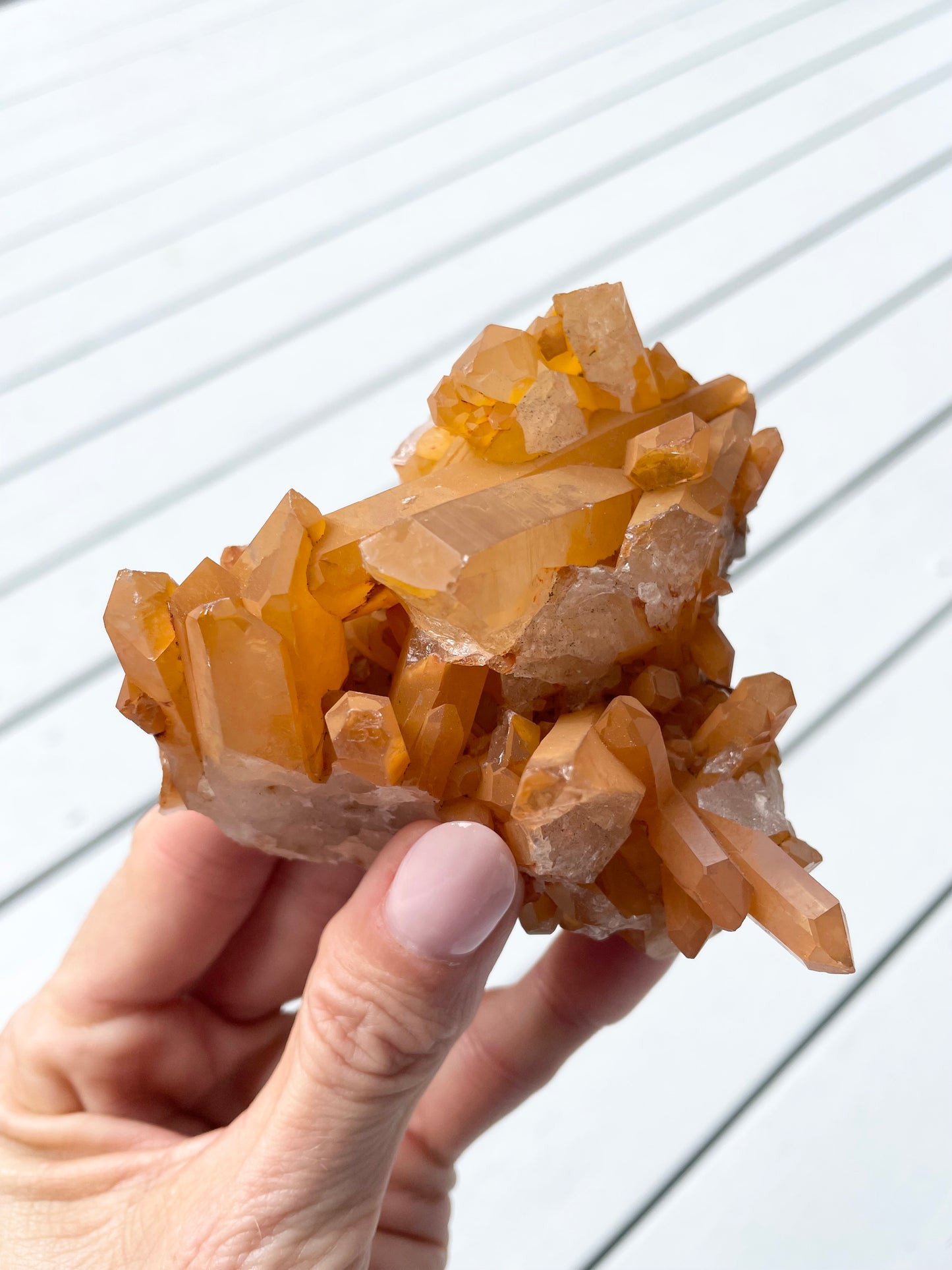 Tangerine Quartz Cluster