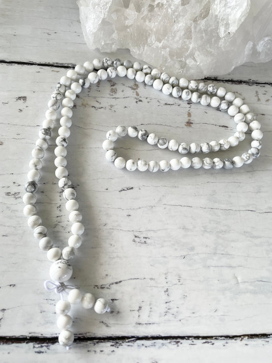 White Howlite Malas