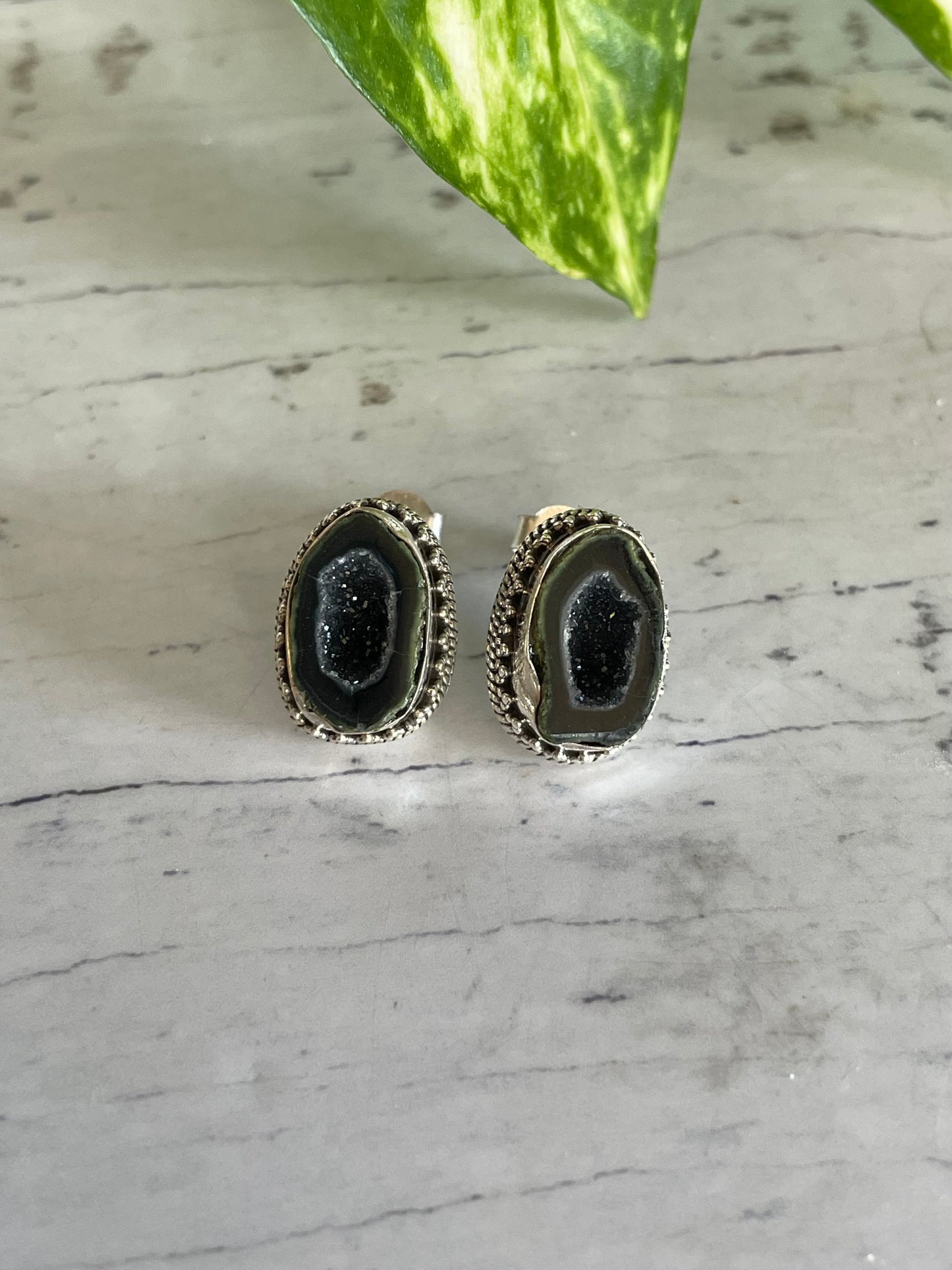 Druzy Geode Studs