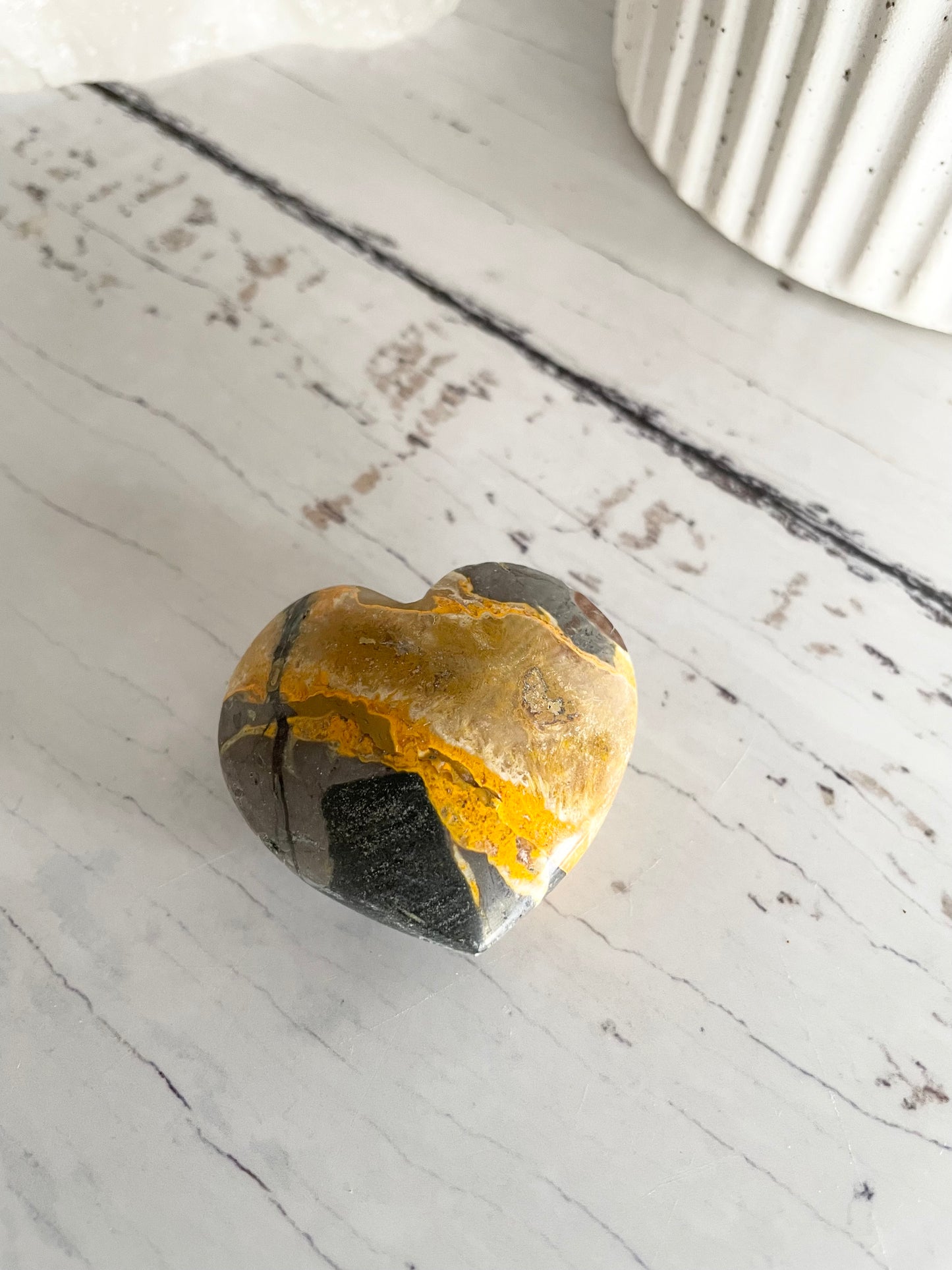 Bumble Bee Jasper Heart
