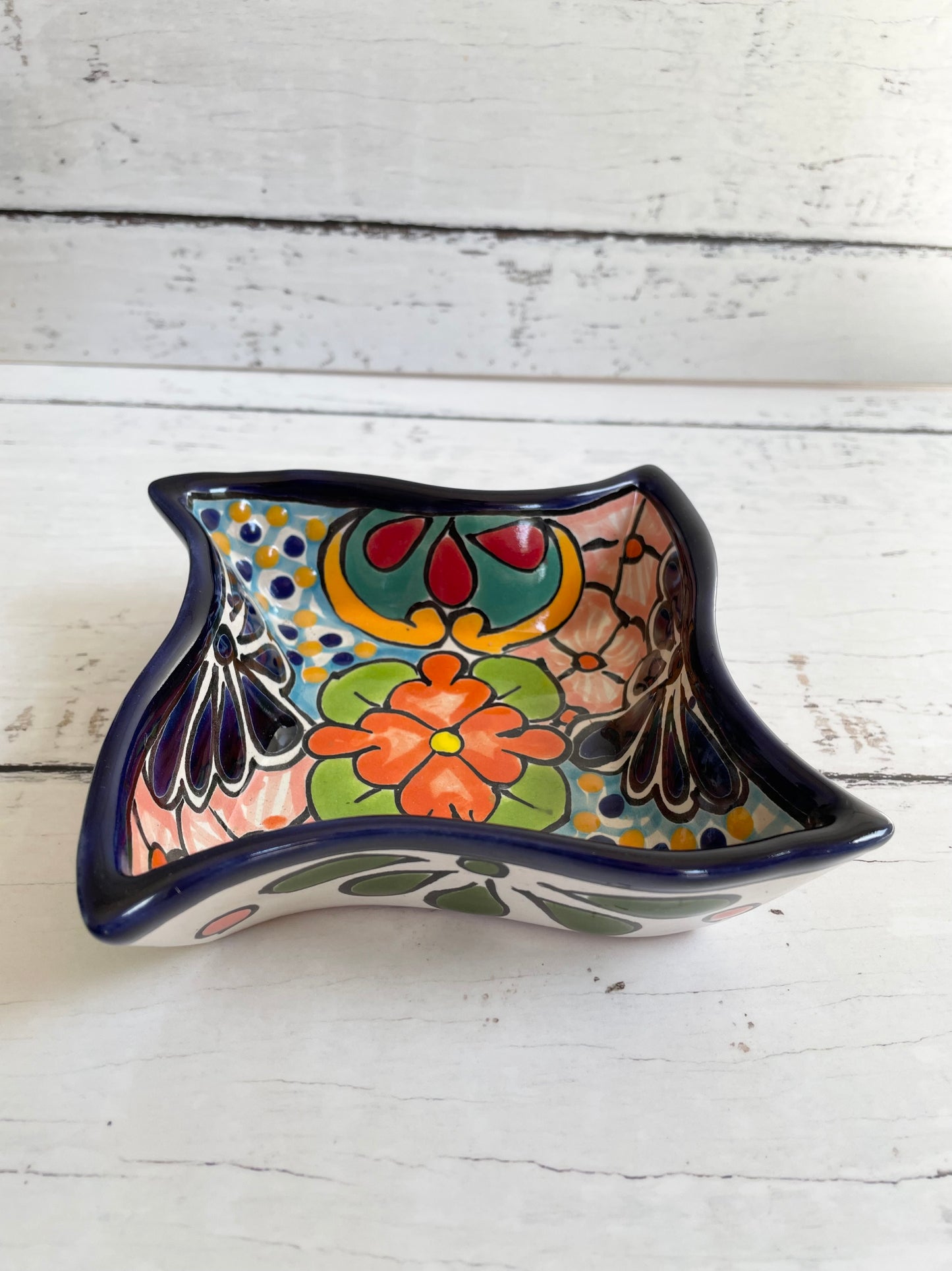 Mexican Talavera Curved Dish