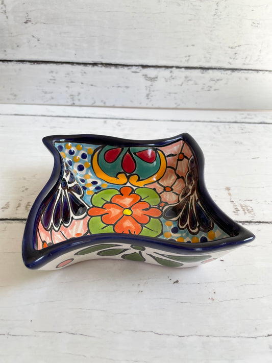 Mexican Talavera Curved Dish