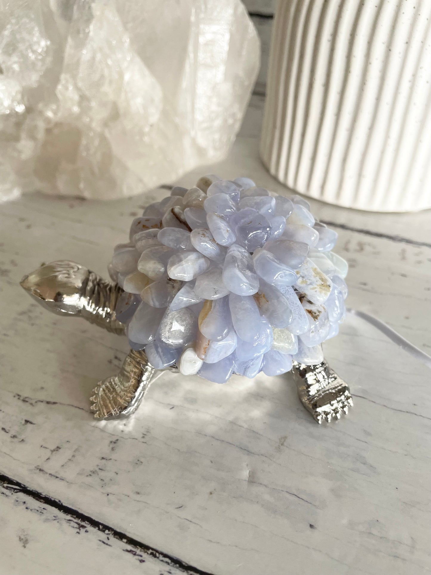 Tortoise Led Lamp ~ Chalcedony