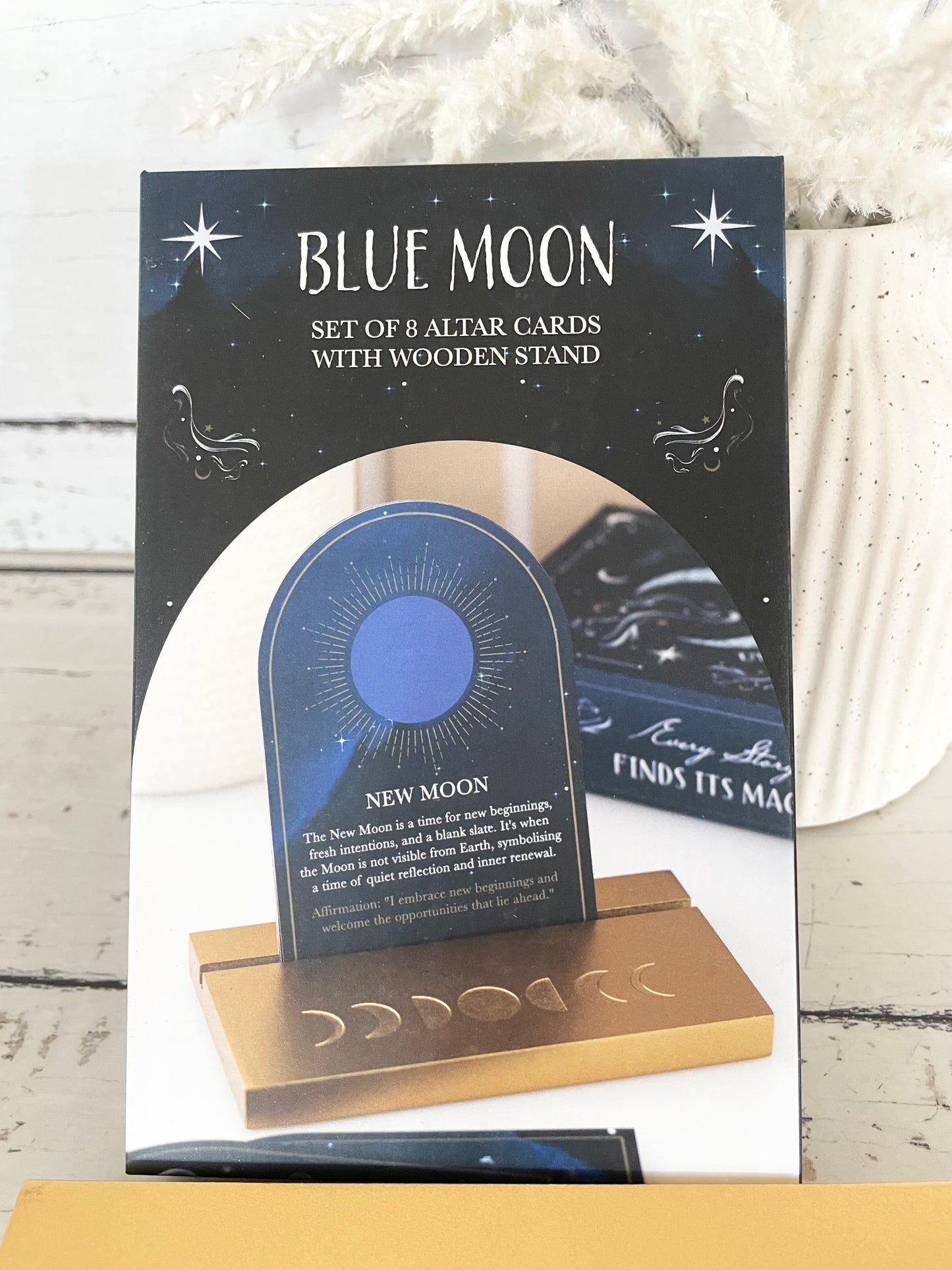 Blue Moon Altar Cards/Stand