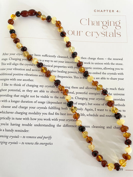 Amber Necklace ~ Multi Tone