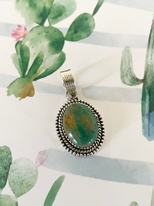 Green Royston Turquoise Pendant