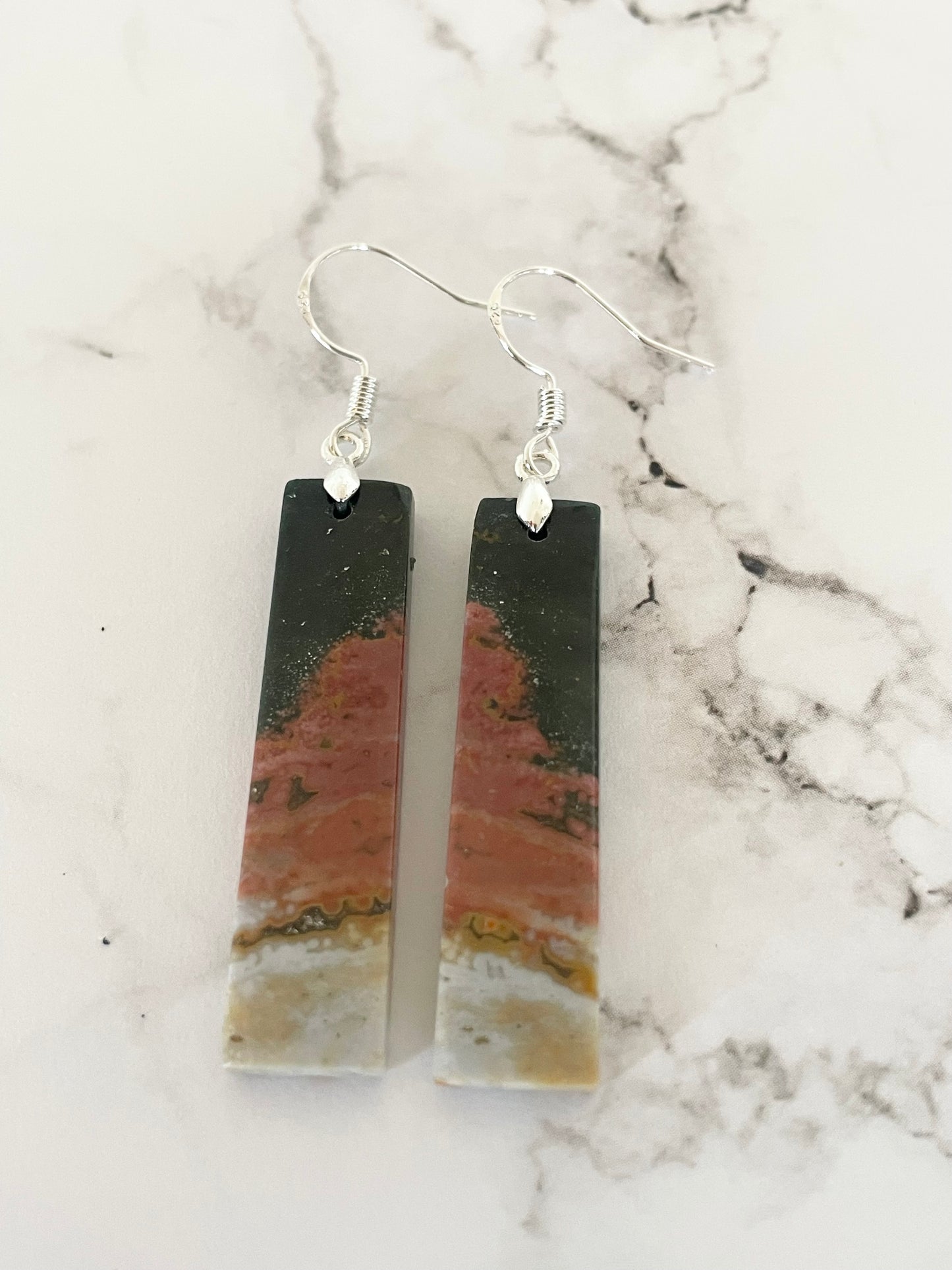 Sweetgrass Studio - Ocean Jasper Dangles