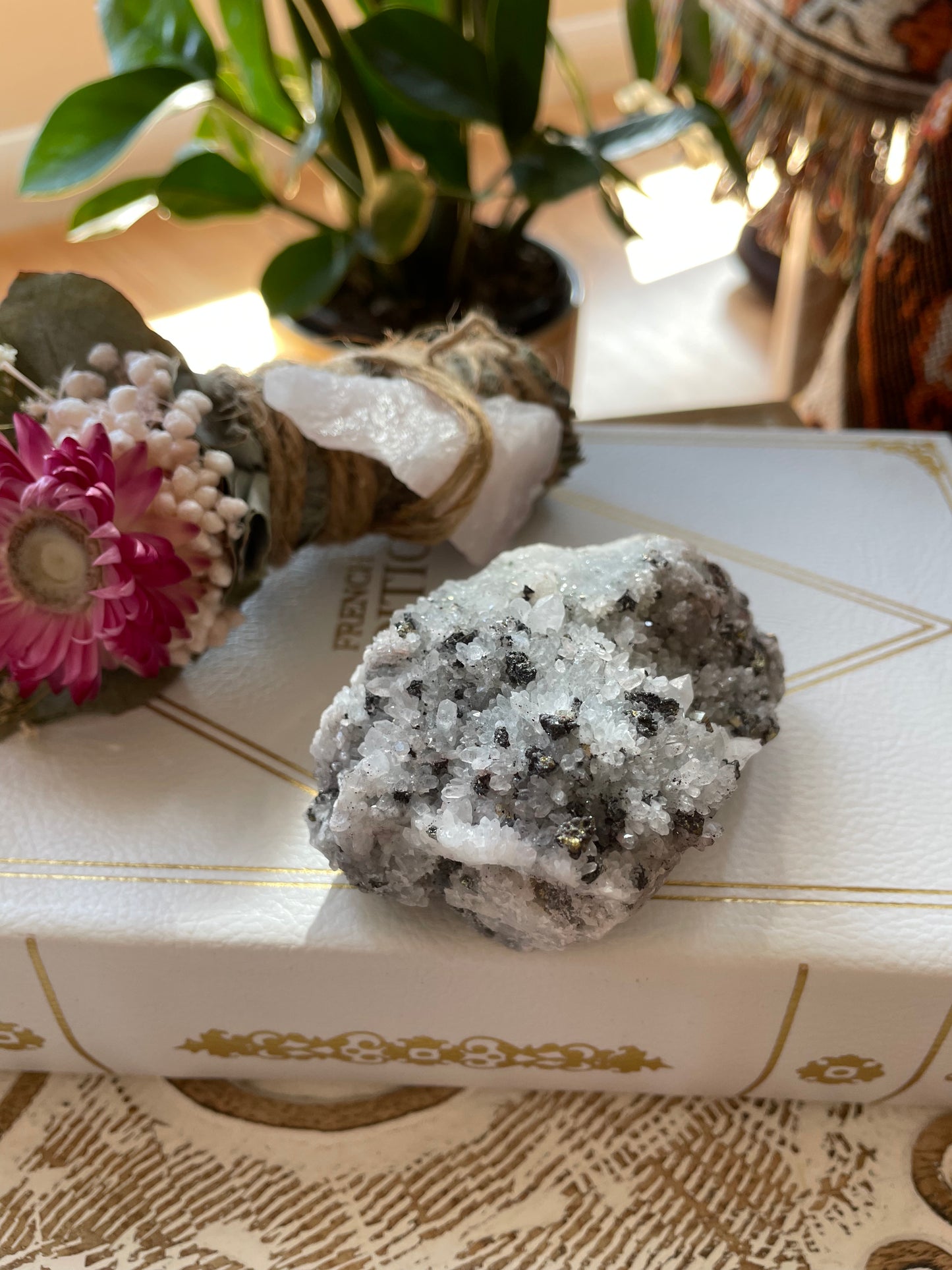 Quartz and Pyrite Cluster