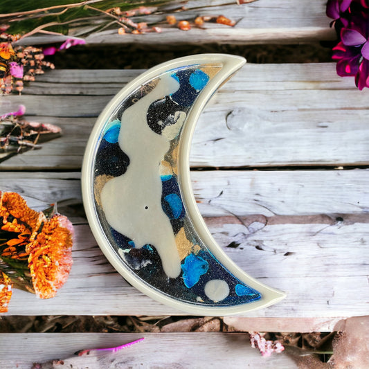 Handmade Resin Trinket Dish ~ Cosmic