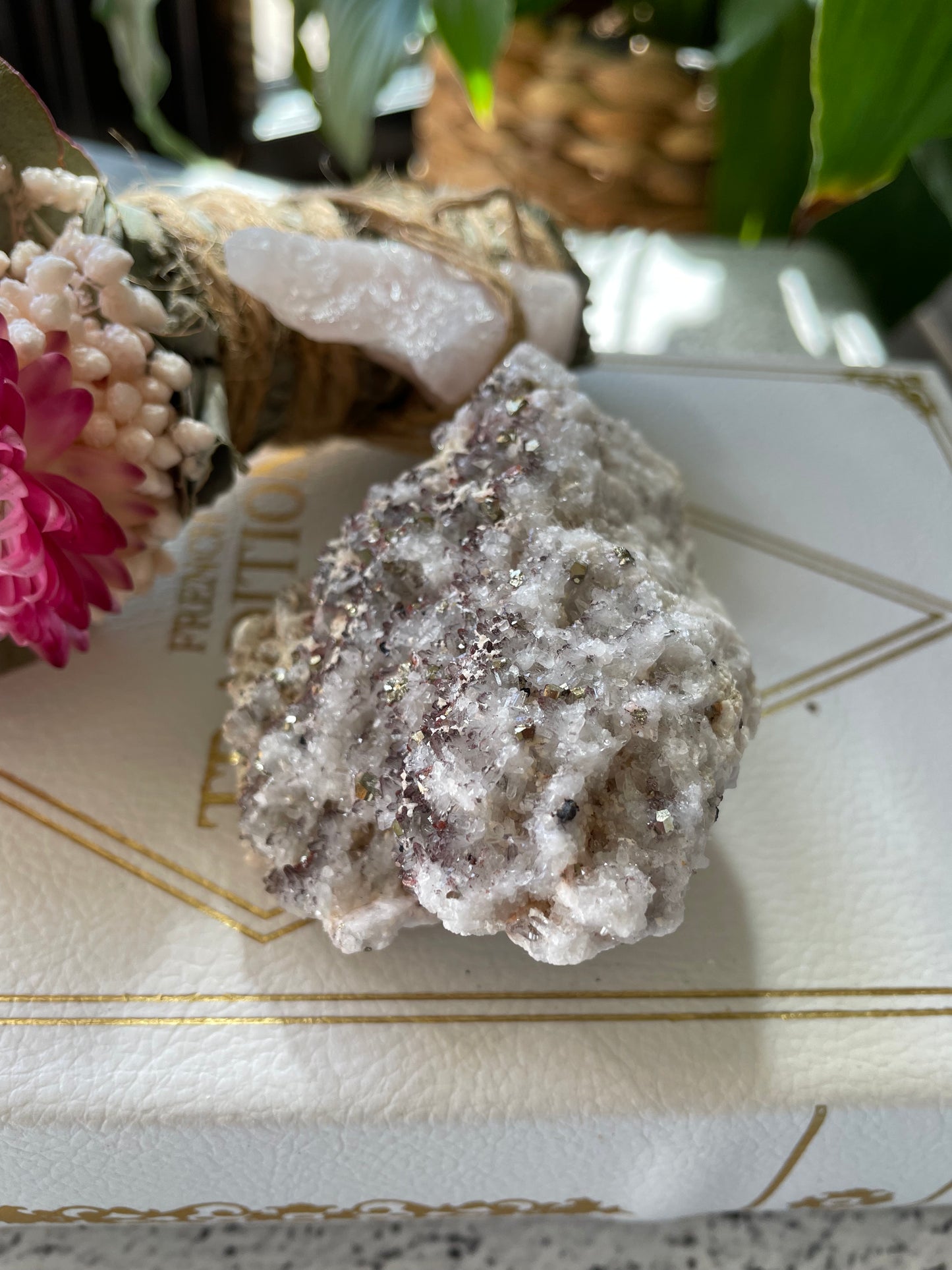 Quartz and Pyrite Cluster