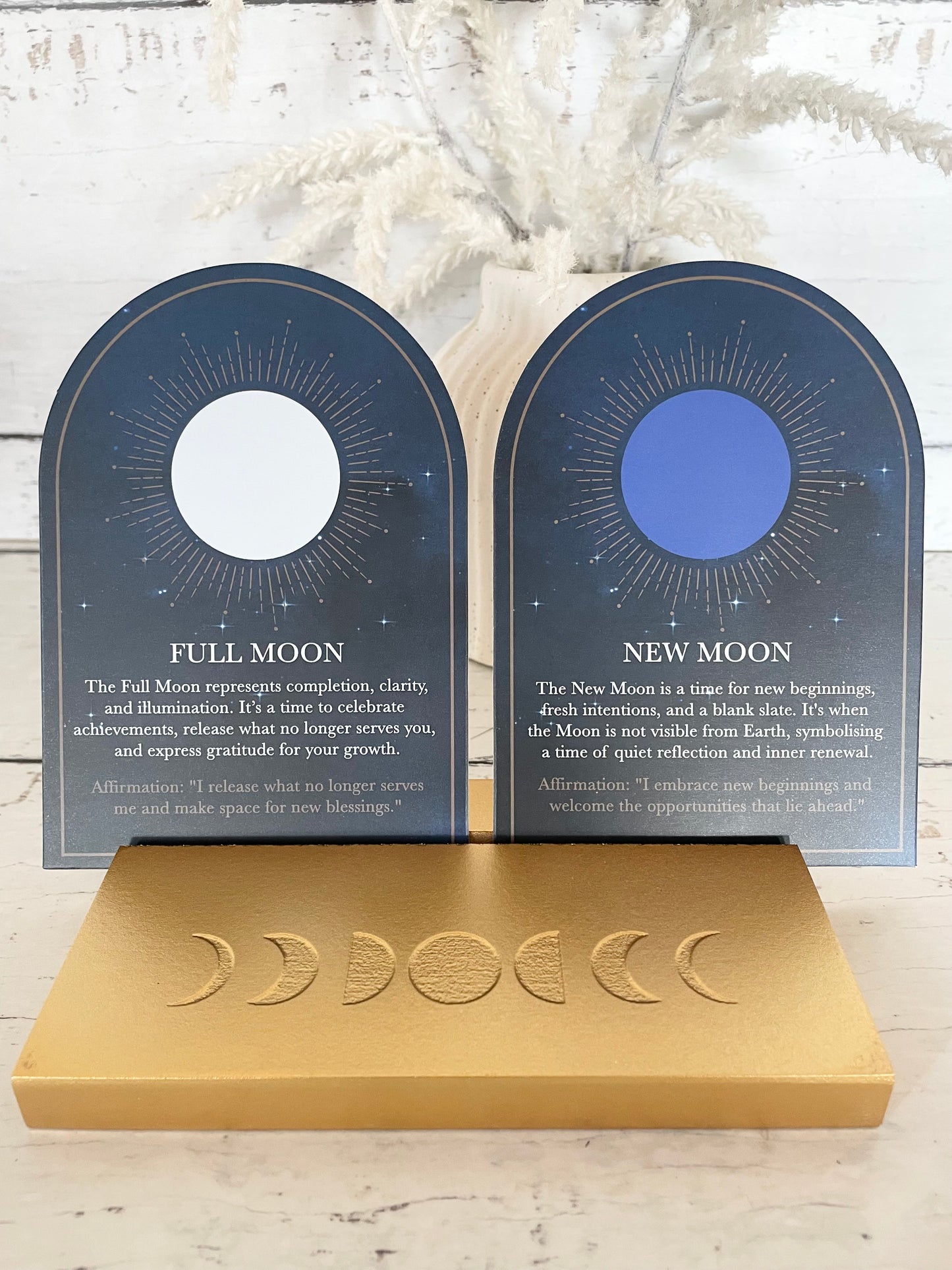 Blue Moon Altar Cards/Stand