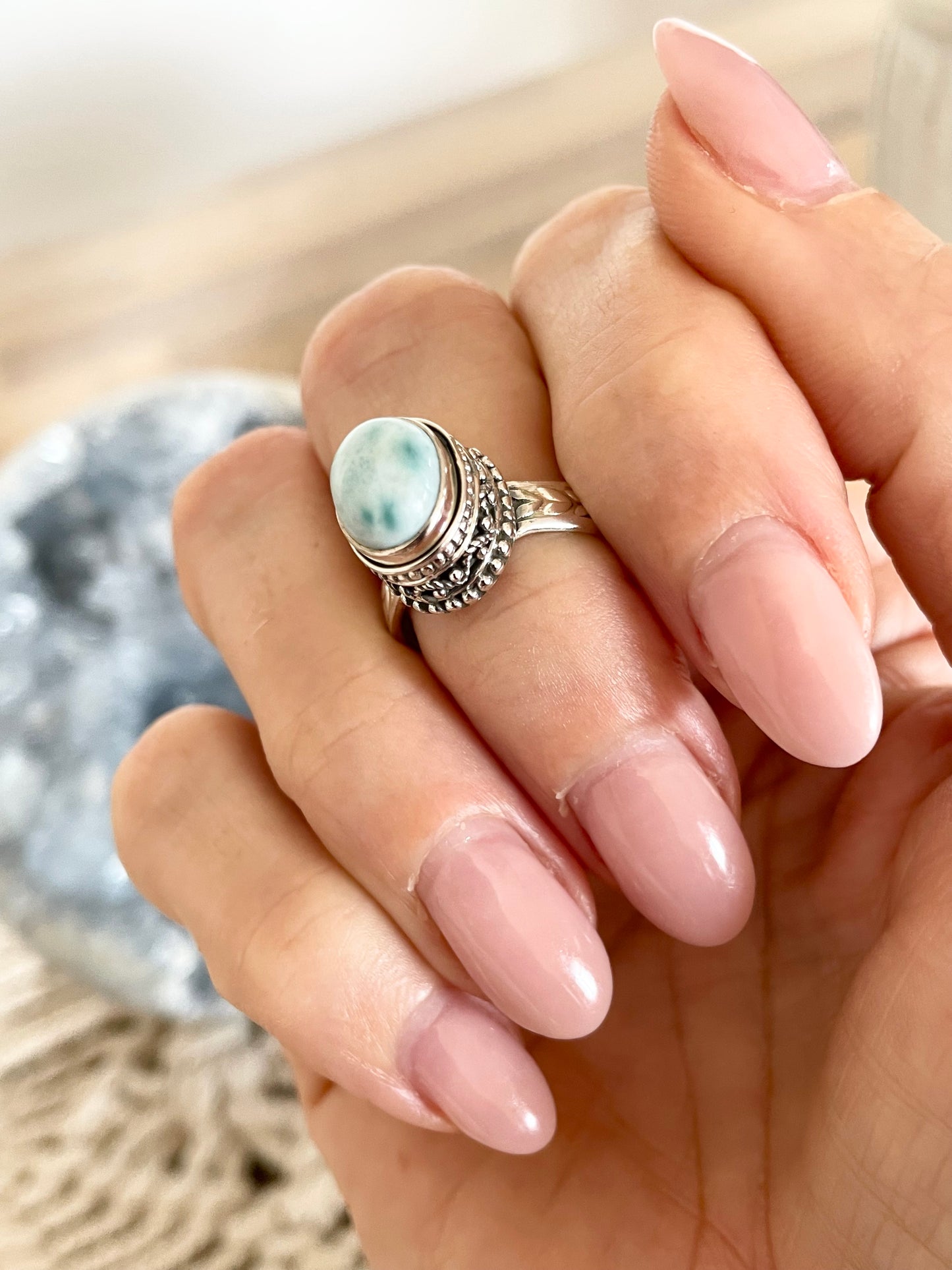 Larimar Ring - Size 8
