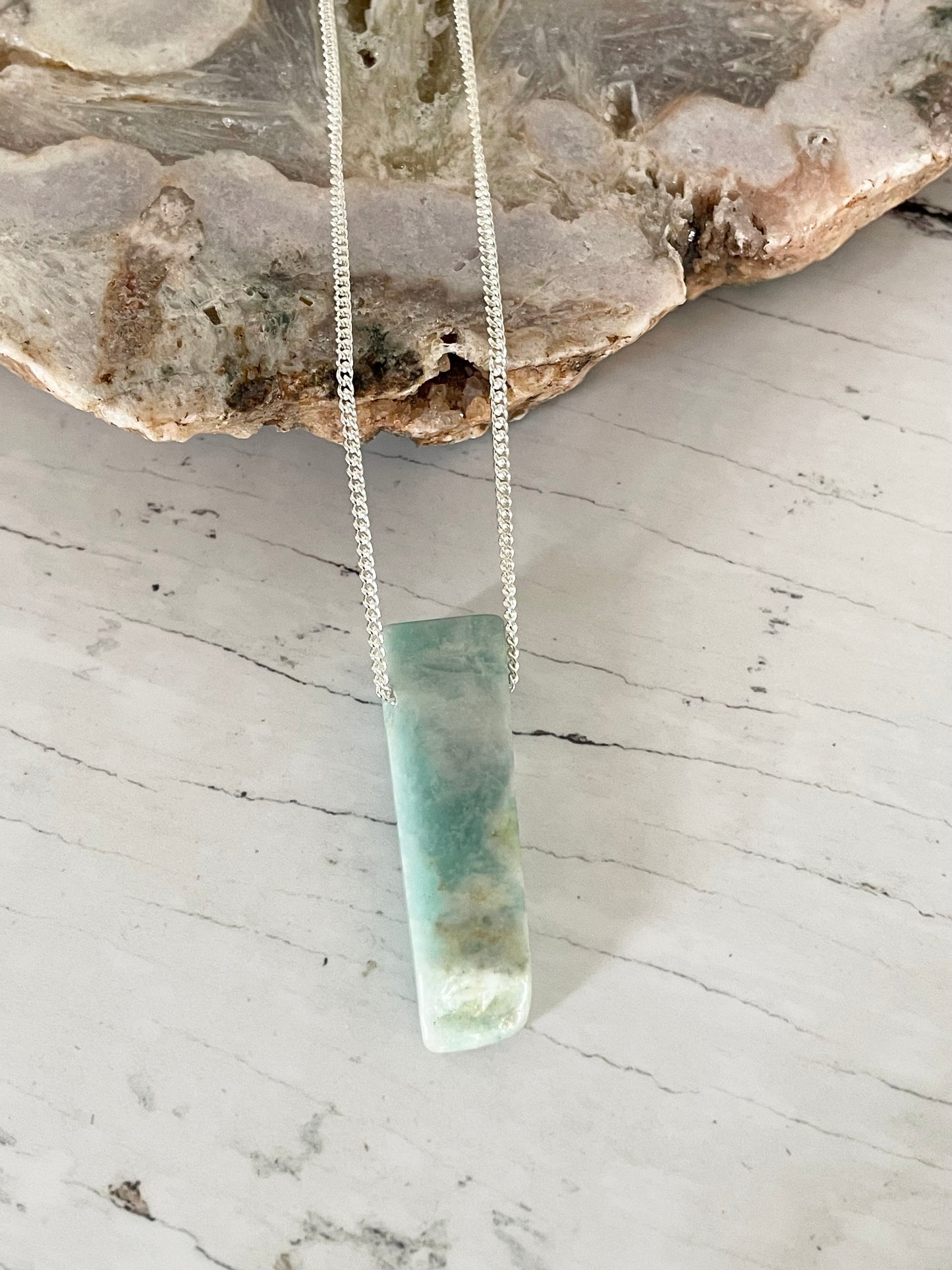 Amazonite Freeform Necklace